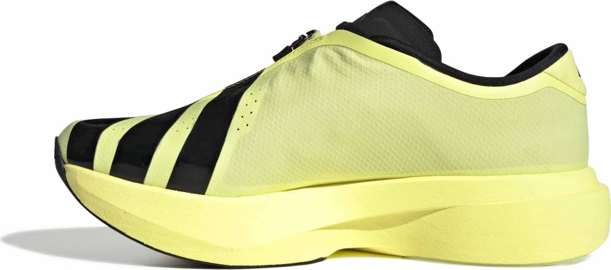 adidas Men's Adizero EVO SL Zip Running Shoes - Frozen Lemon/Core Black/Iron Met - View 4
