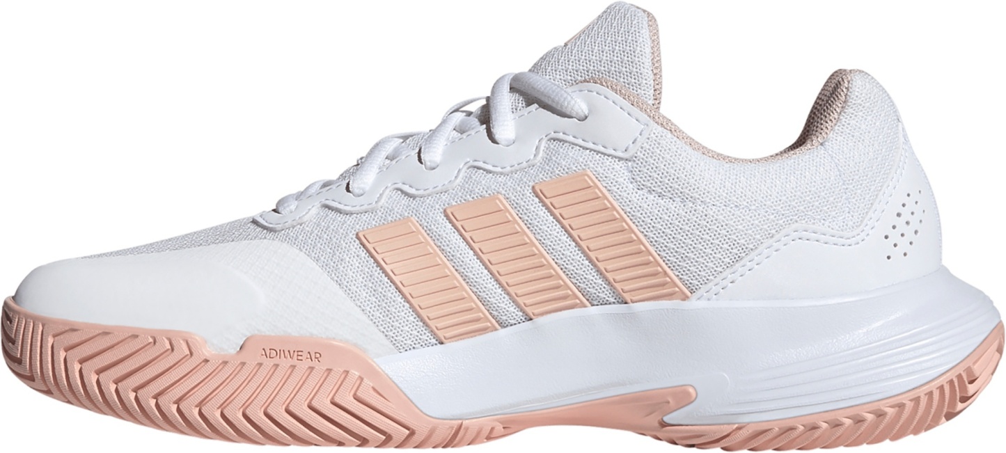 adidas Women's GameCourt 2 Tennis Shoes - White/Blush Pink/White - View 4
