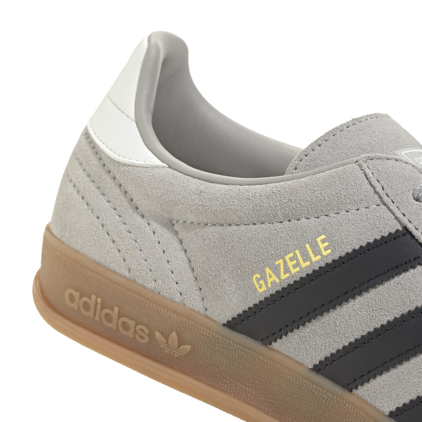 adidas Men's Gazelle Indoor Shoes - Grey Two/Core Black/Gum4 - View 8