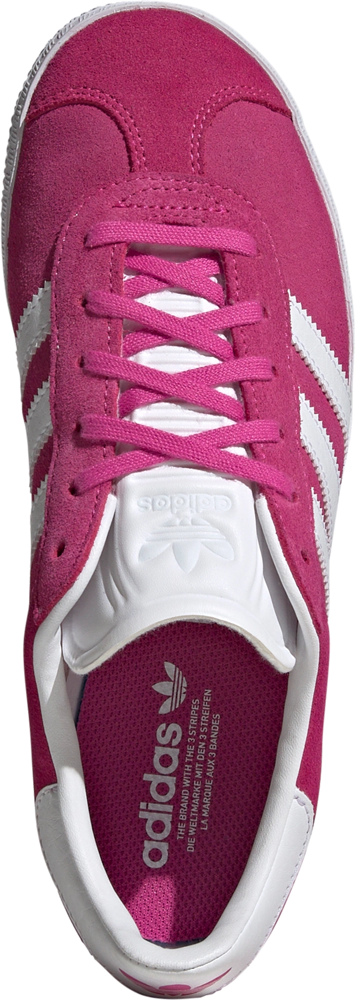 adidas Kids' Grade School Gazelle Shoes - Fuchsia/White - View 2