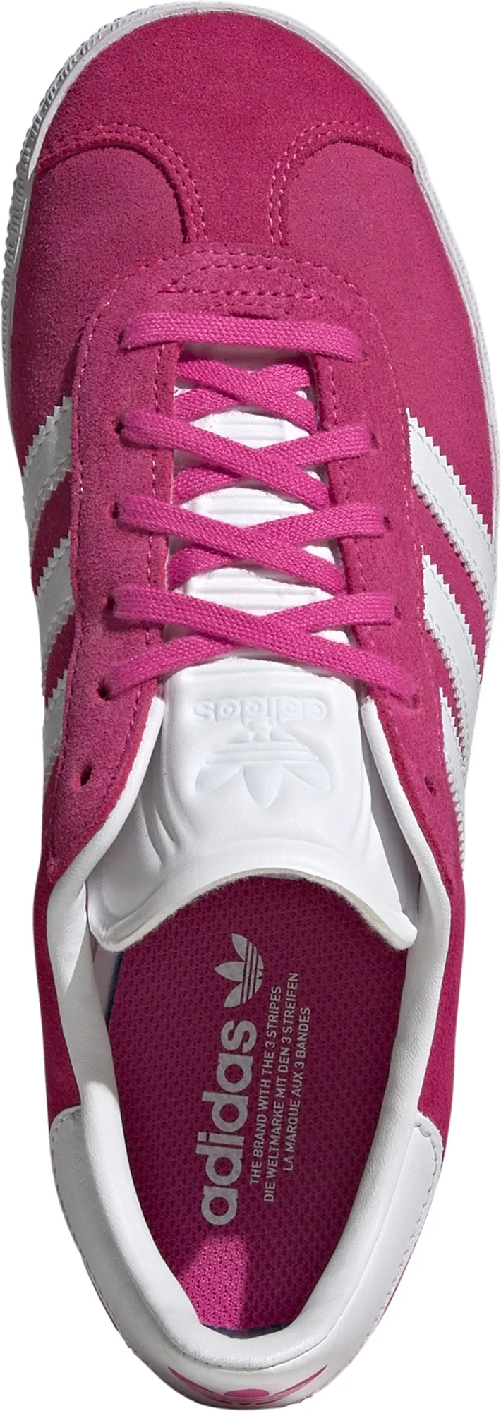 adidas Kids' Grade School Gazelle Shoes - Fuchsia/White - View 2