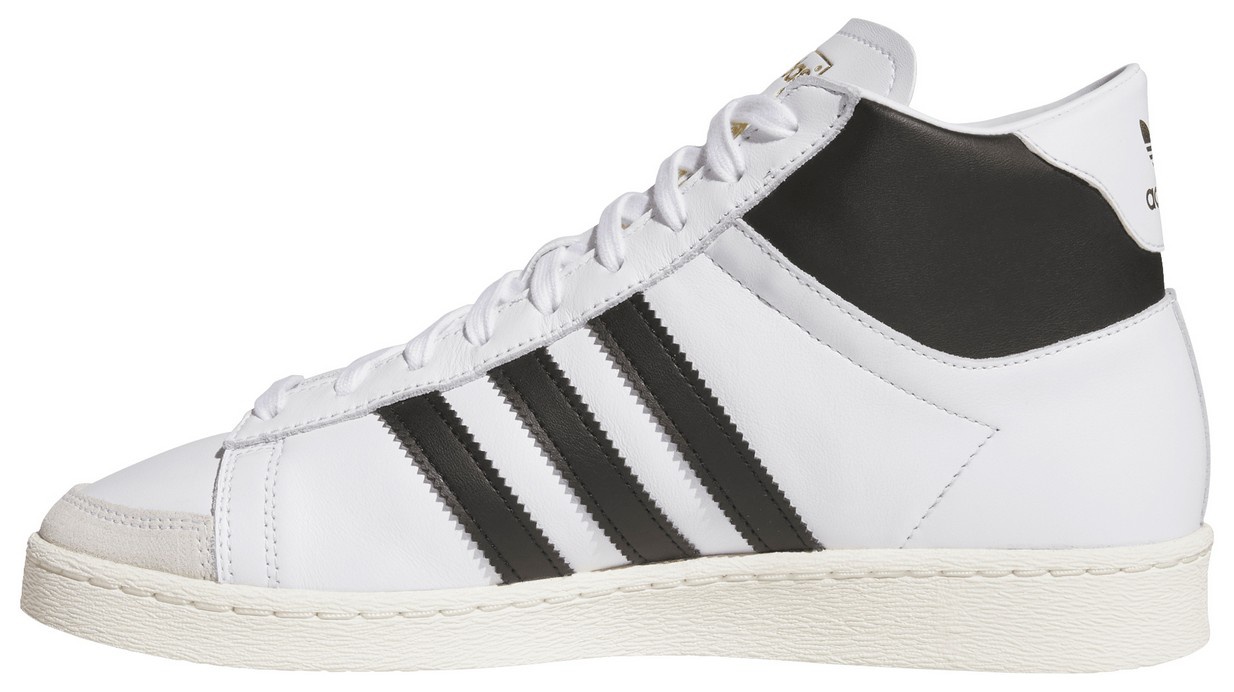 adidas Adult Jabbar Hi Shoes - Ftwr White/Core Black/Off White - View 4