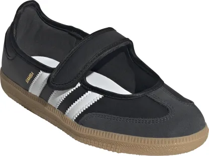 adidas Kids' Grade School Samba Jane Shoes - Core Black/Ftwr White/Gum 3 - View 5