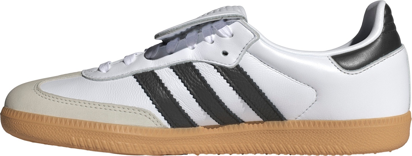 adidas Women's Long Tongue Samba Shoes - Ftwr White/Core Black/Gold Met - View 4