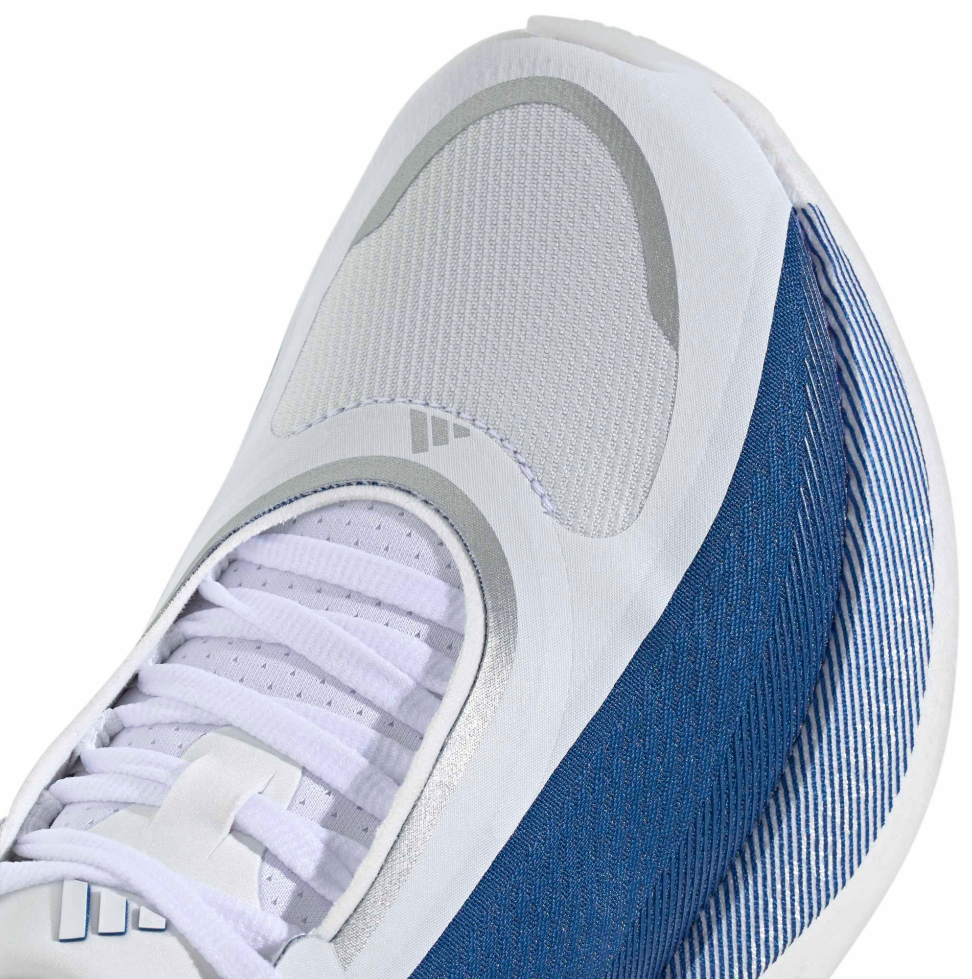 adidas Women's Hyperboost Edge Running Shoes - White/Blue - View 8