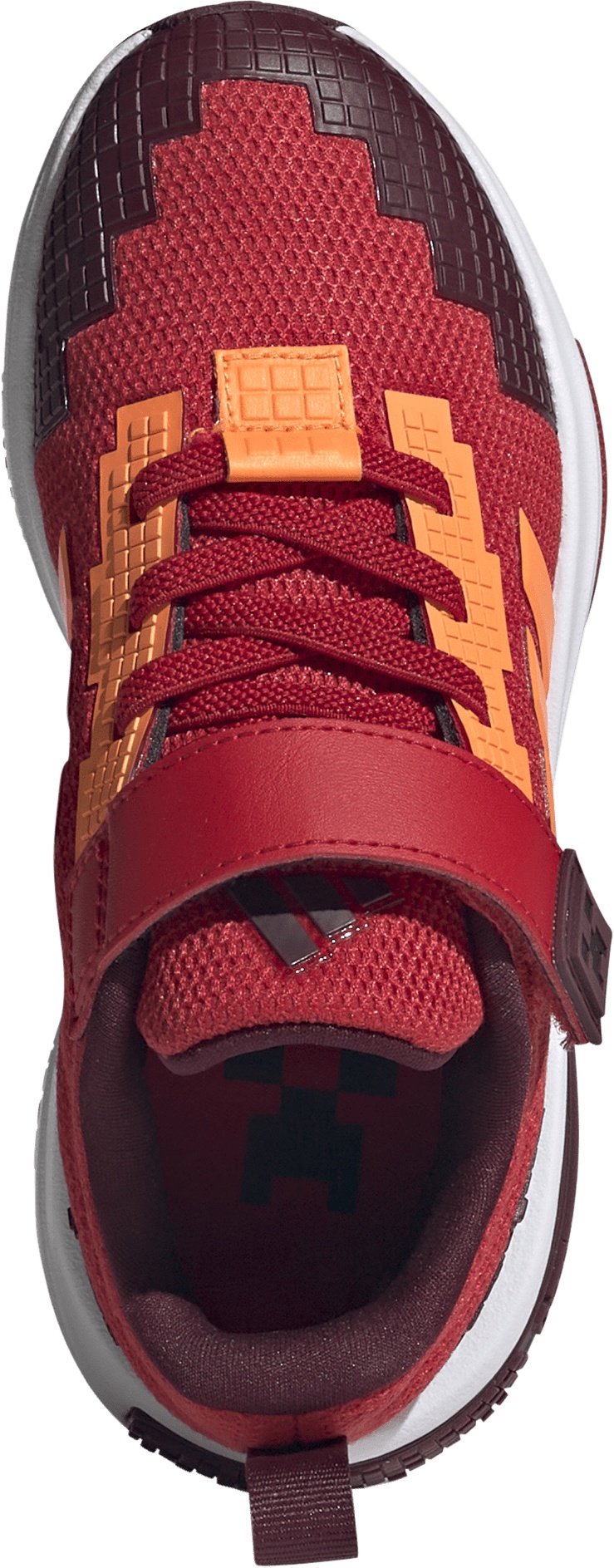 adidas Kids' Preschool Minecraft Pro Shoes - Better Scarlet/Maroon - View 2
