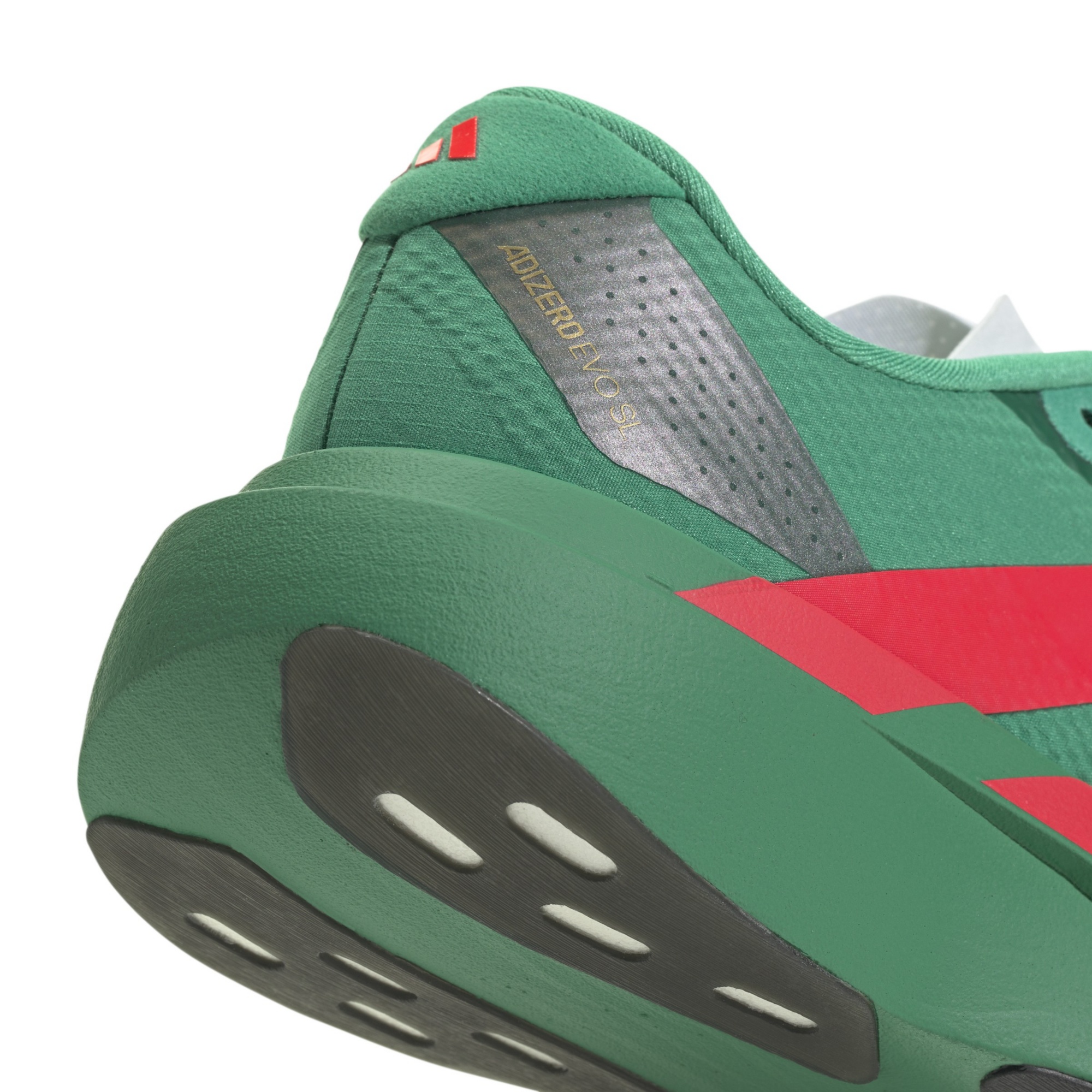 adidas Women's Adizero EVO SL Running Shoes - Court Green/Lucid Red/White - View 8