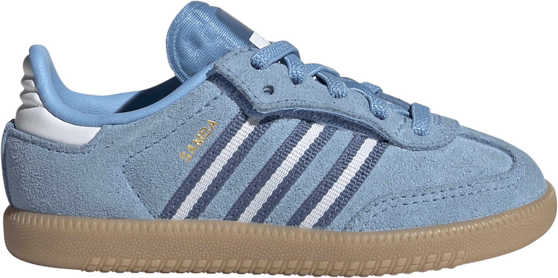 adidas Toddler FIFA World Cup Samba OG Comfort Closure Elastic Lace Shoes - Light Blue/White/Gum - View 1