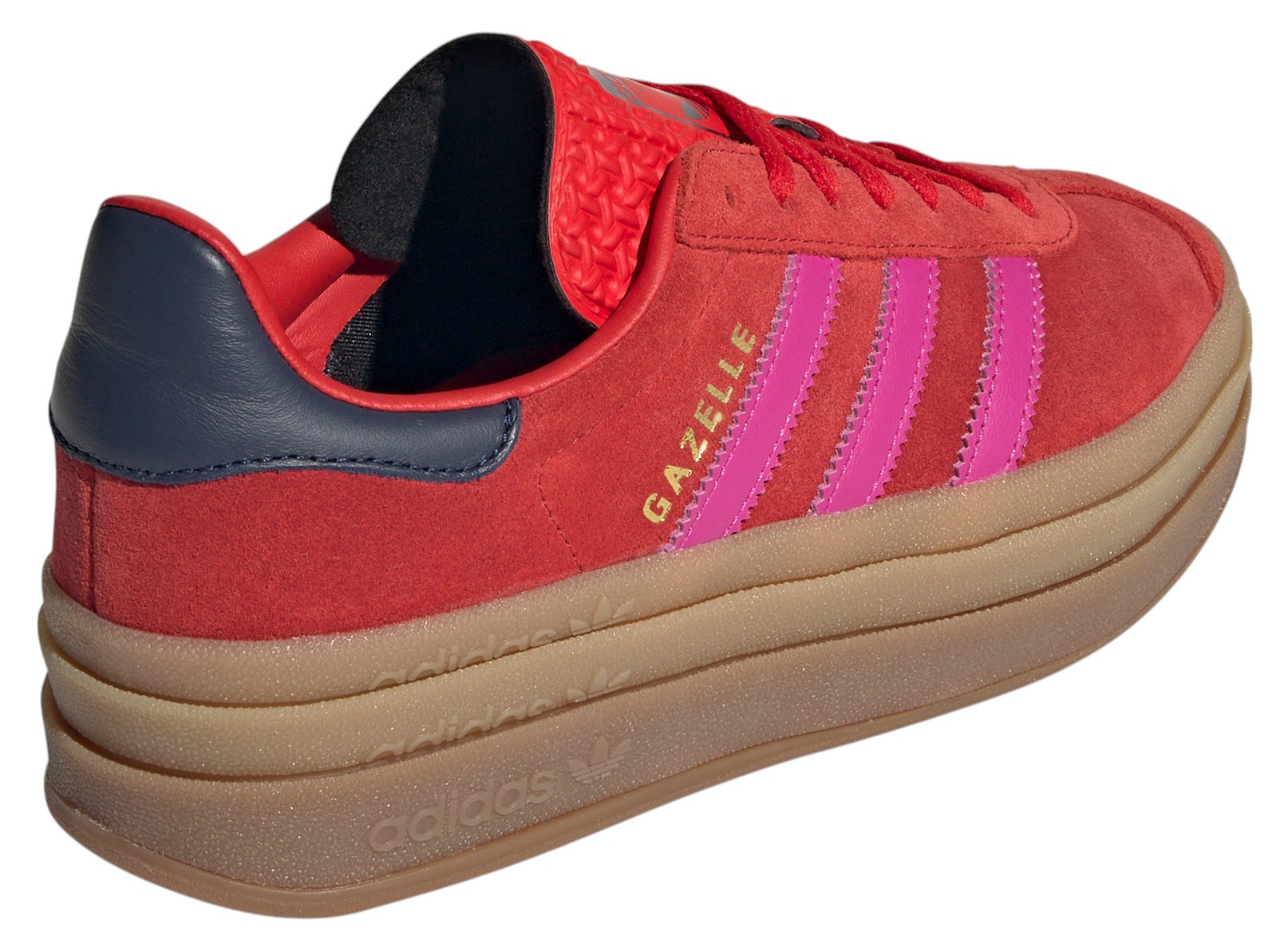 adidas Originals Women's Gazelle Bold Shoes - Red/Pink - View 5