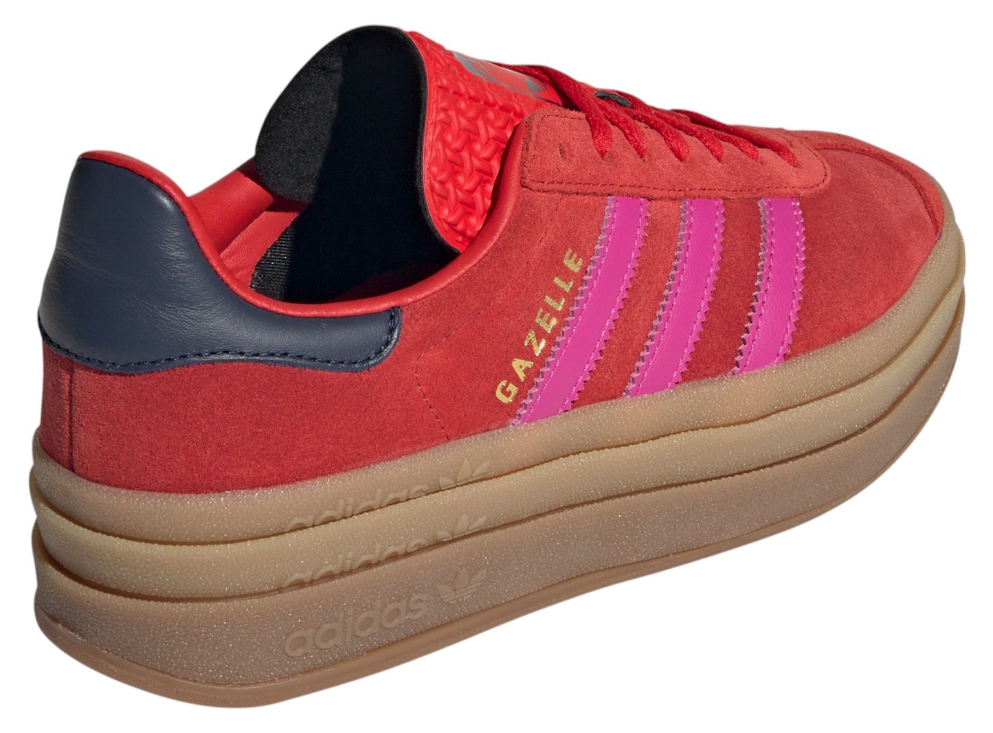 adidas Originals Women's Gazelle Bold Shoes - Red/Pink - View 5