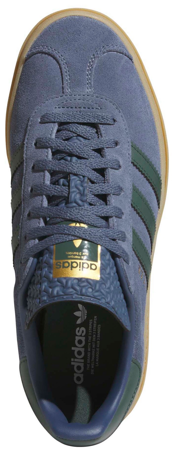 adidas Originals Women's Gazelle Bold Shoes - Navy/Green - View 2
