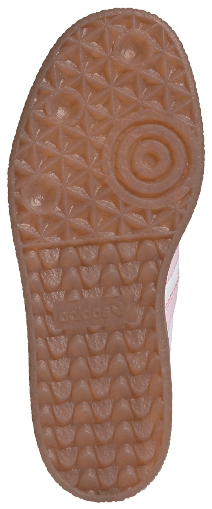 adidas Kids' Grade School Sambae Shoes - White/Pink/Gold - View 4