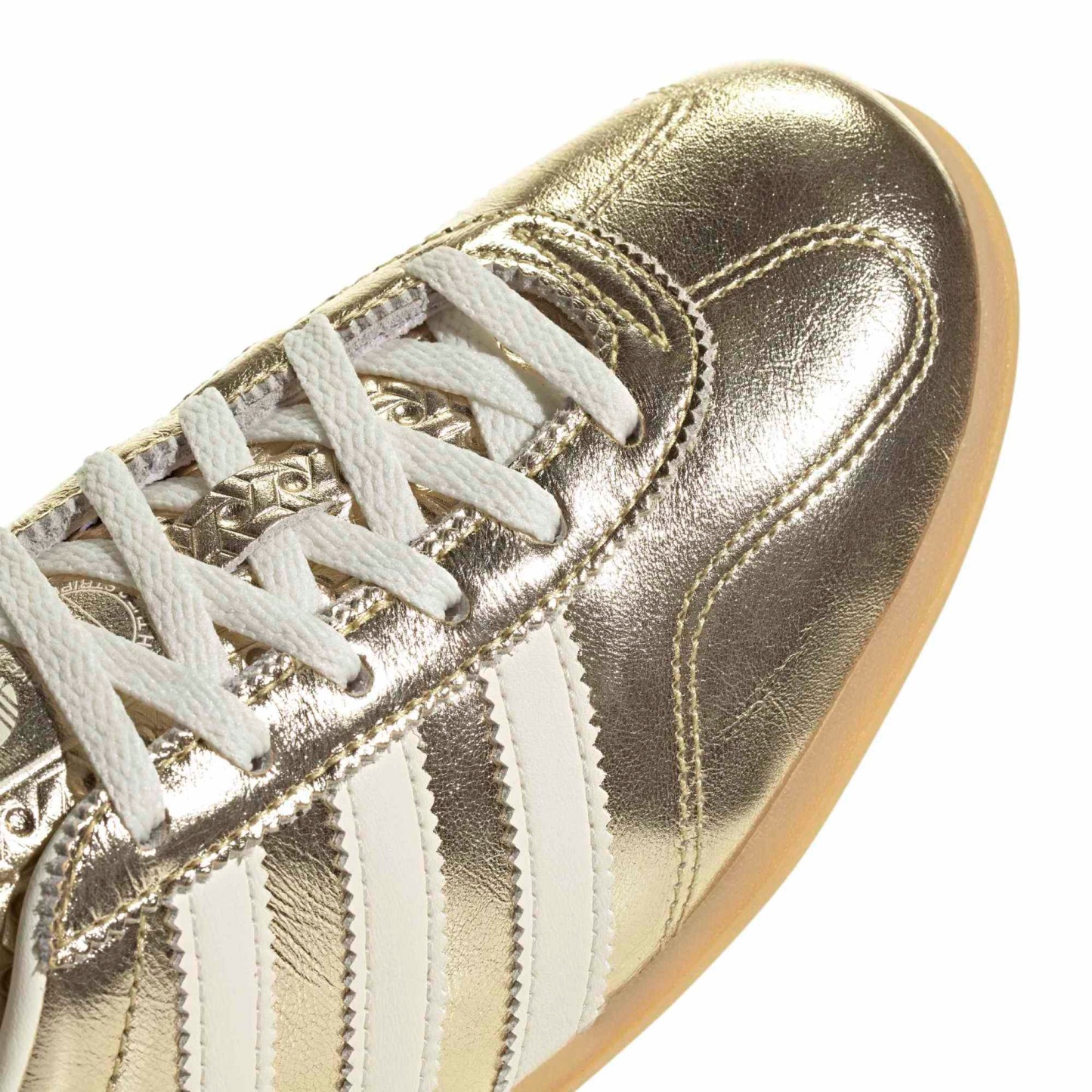 adidas Originals Women's Gazelle Lo Pro Shoes - Gold Mtlc/Off White/Gum 3 - View 7