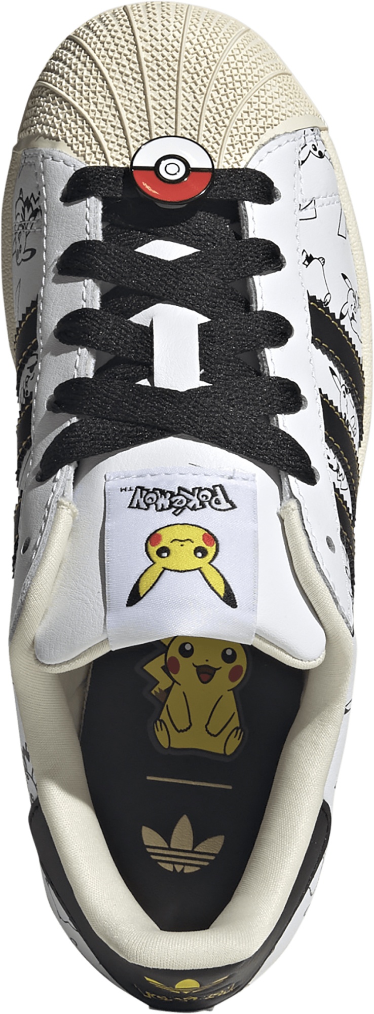 adidas Kids' Grade School Superstar II Shoes - Ftwr White/Core Black/Gold Met. - View 2