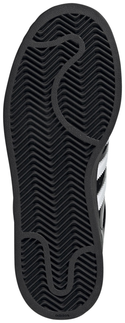adidas Women's Superstar II Shoes - Patent Leather Black/White - View 5