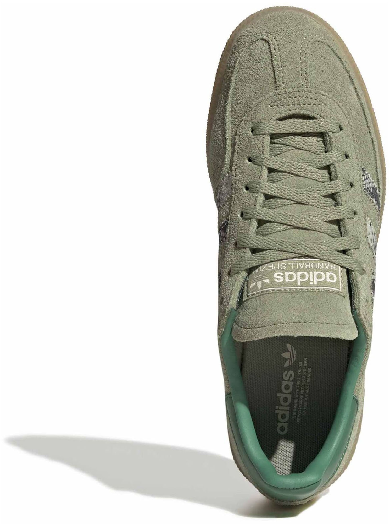 adidas Women's Handball Spezial Shoes - Tent Green/Snake Stripes - View 2