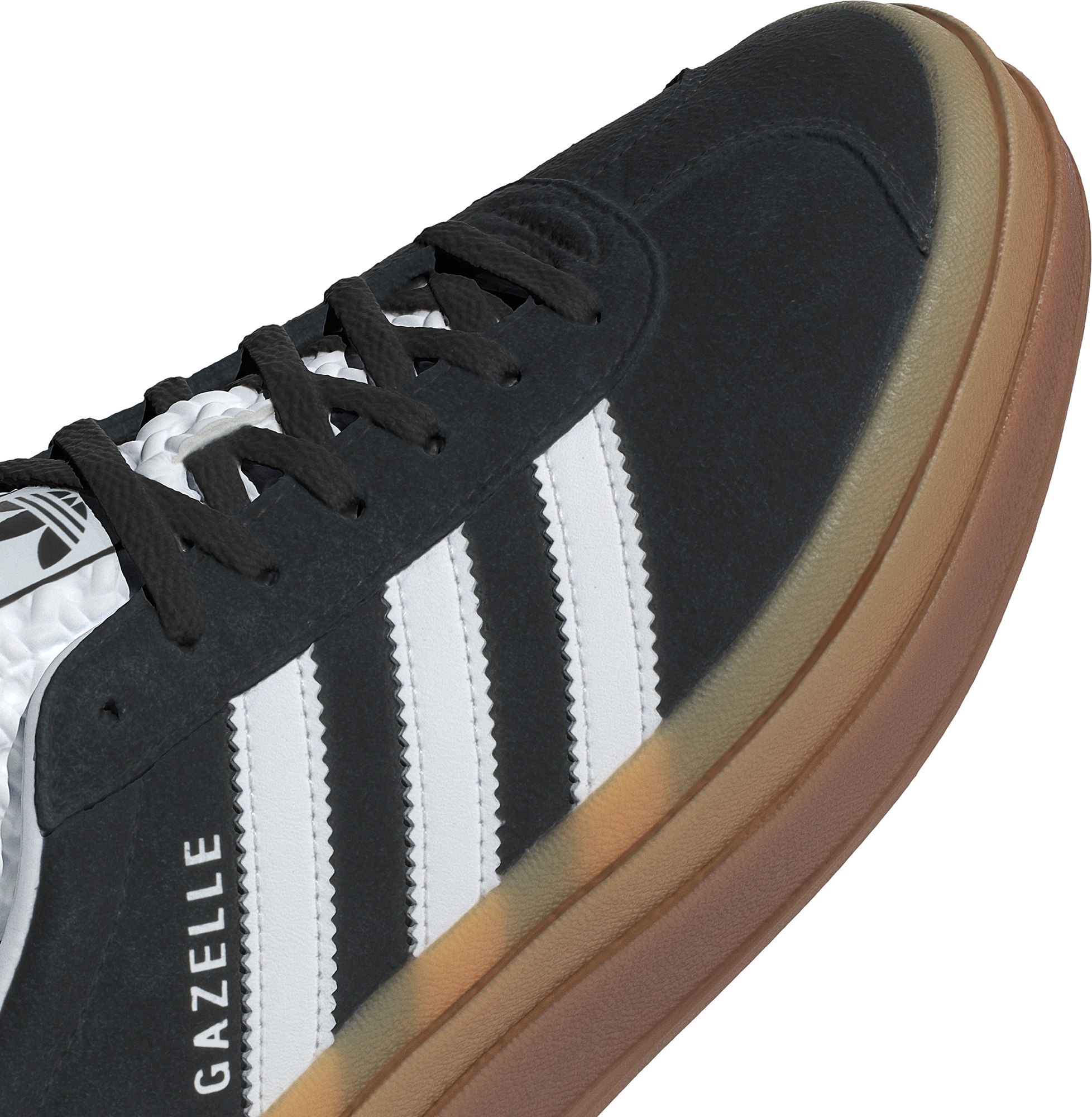 adidas Originals Women's Gazelle Bold Shoes - Black/White/Gum - View 6