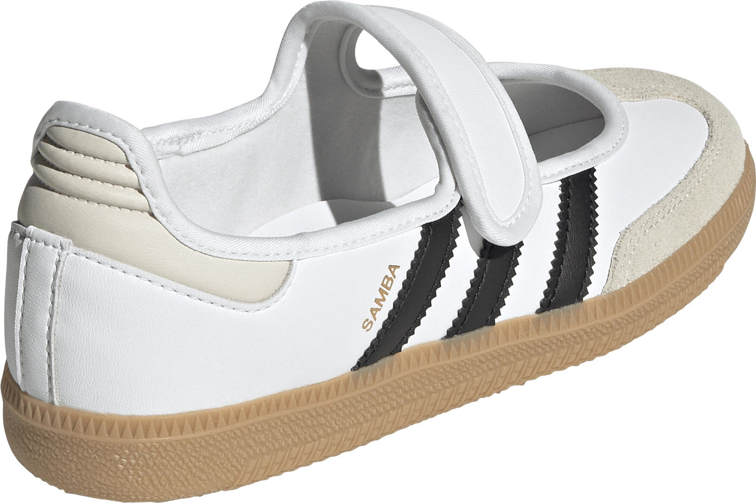 adidas Kids' Grade School Samba Jane Shoes - Ftwr White/Alumina/Gum 3 - View 6