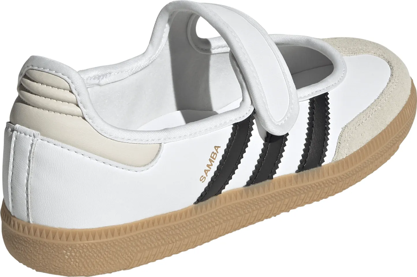 adidas Kids' Grade School Samba Jane Shoes - Ftwr White/Alumina/Gum 3 - View 6