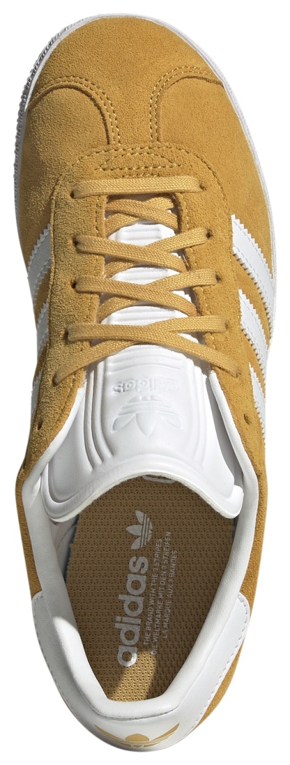 adidas Kids' Grade School Gazelle Shoes - Yellow/White - View 2