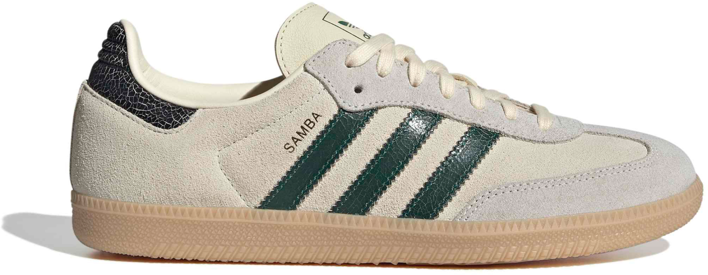 adidas Samba OG Shoes - Vint Wht/Green - View 1