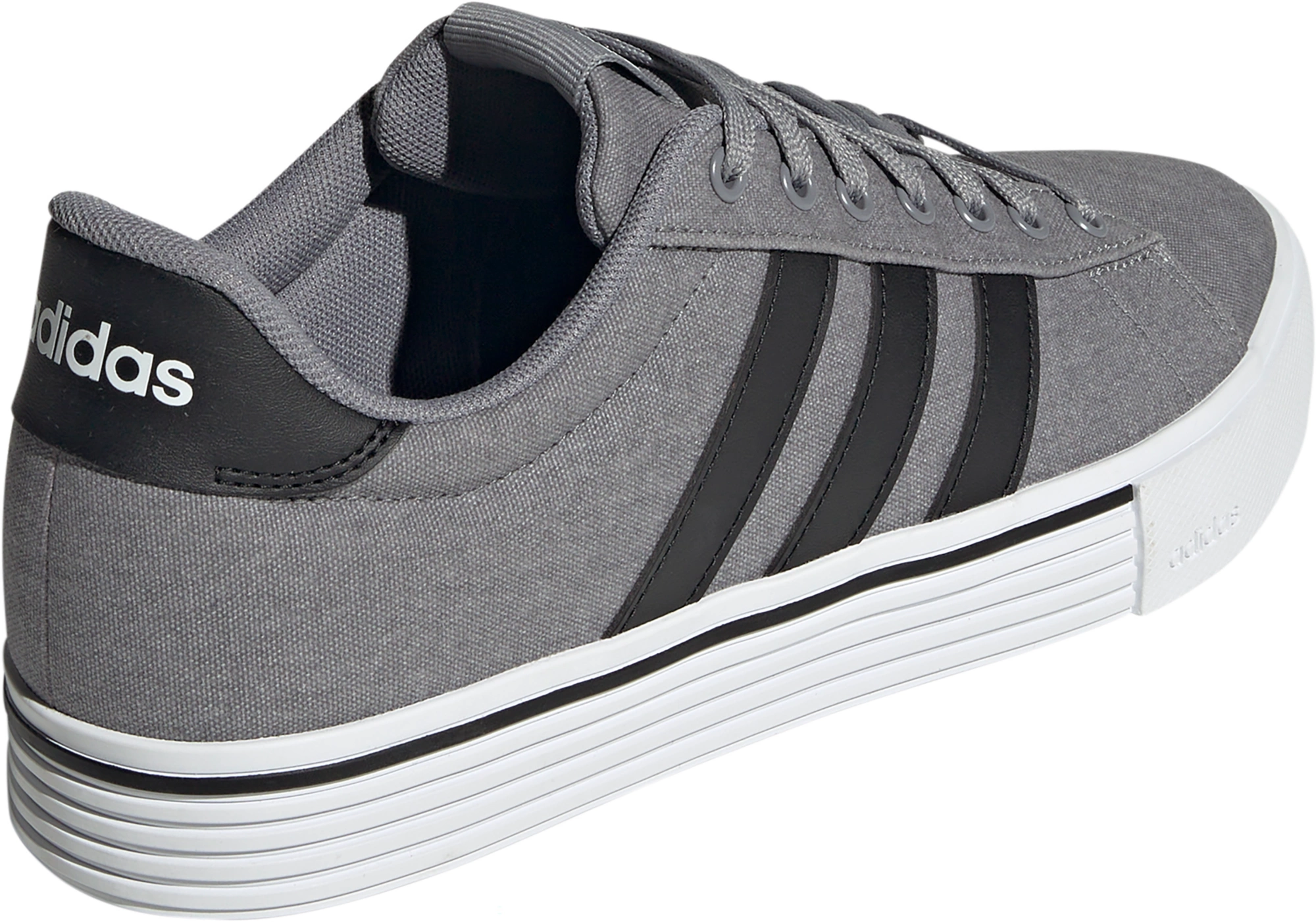 adidas Men's Daily 4.0 Shoes - Grey/Black/White - View 5