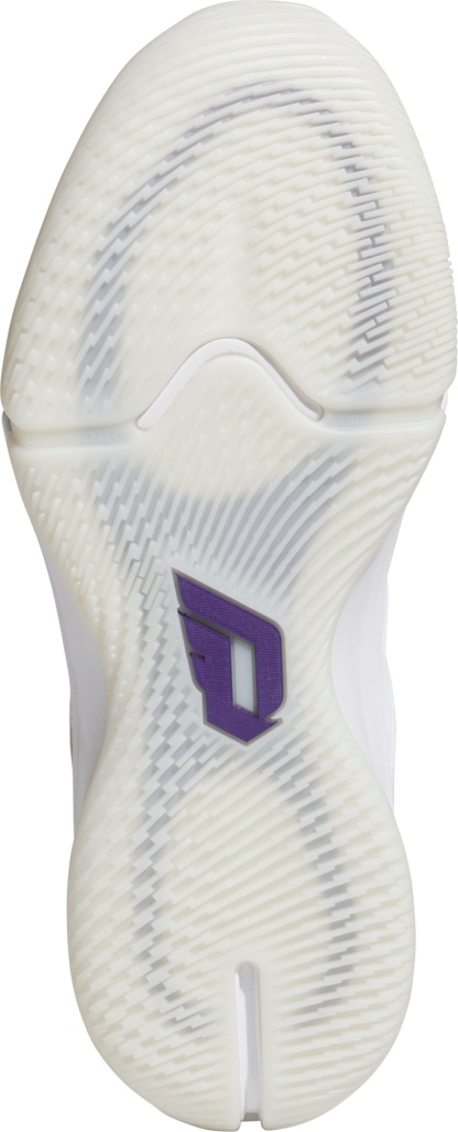 adidas Dame 9 Low Basketball Shoes - White/Navy/Green - View 3