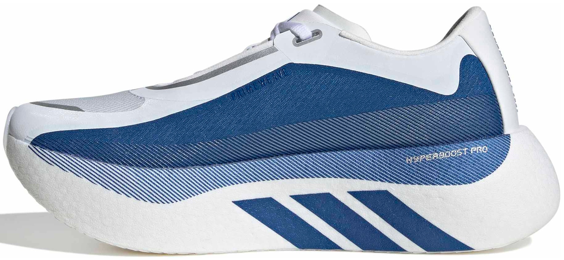 adidas Women's Hyperboost Edge Running Shoes - White/Blue - View 5