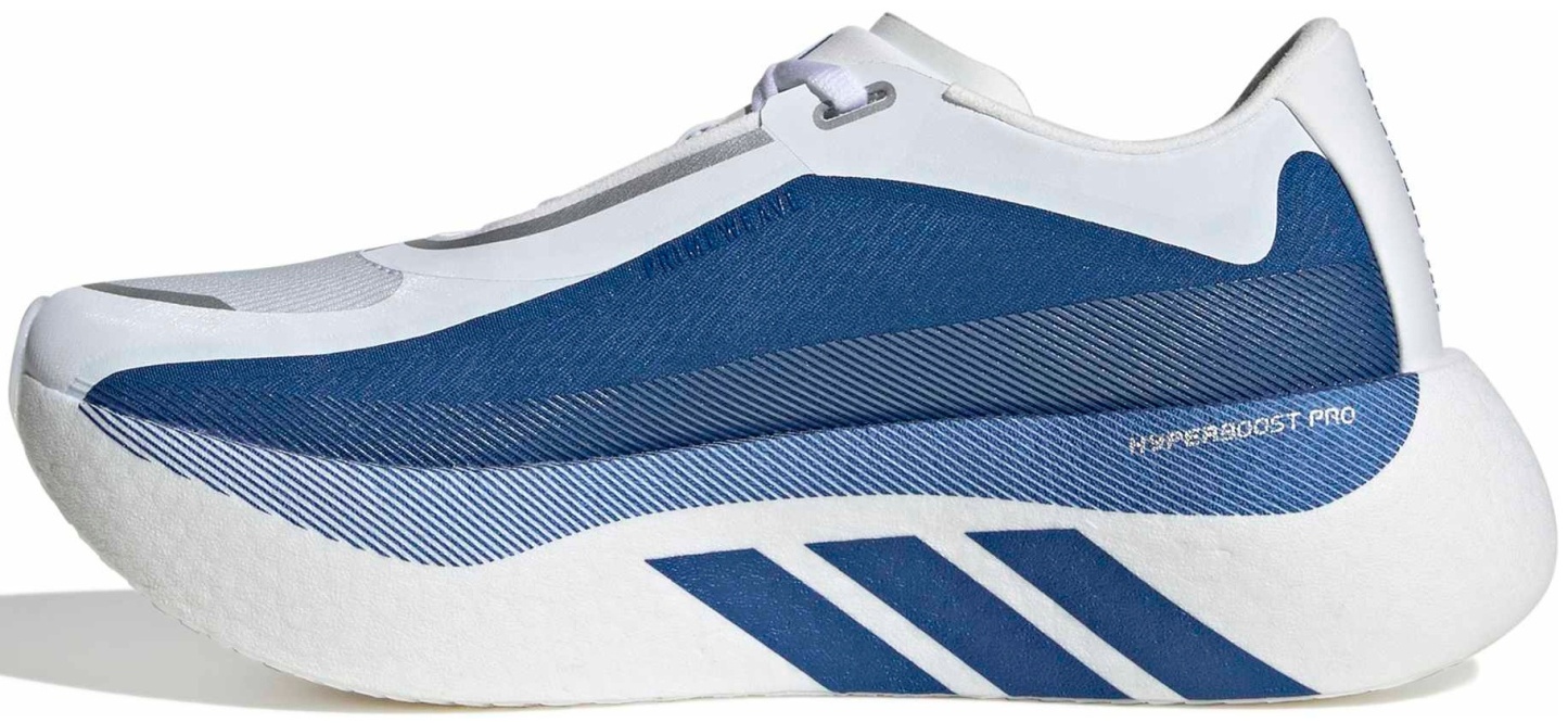 adidas Women's Hyperboost Edge Running Shoes - White/Blue - View 5