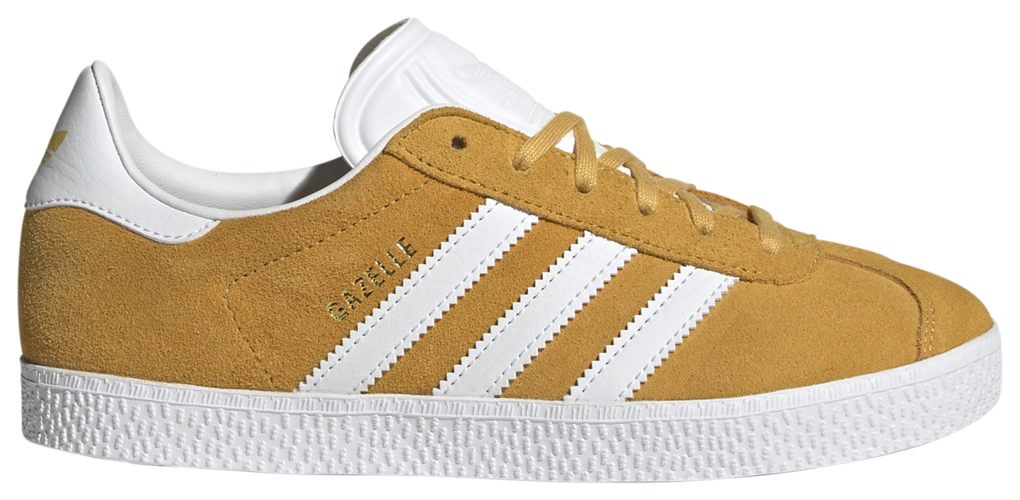adidas Kids' Grade School Gazelle Shoes - Yellow/White - View 1