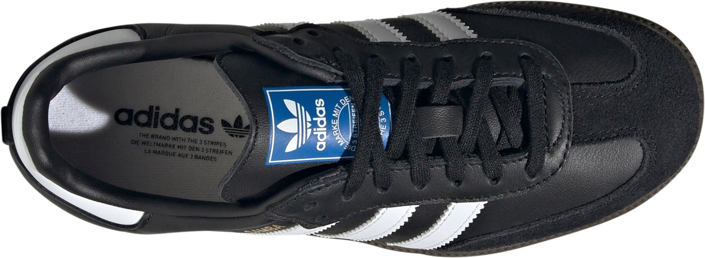 adidas Kids' Grade School Samba OG Shoes - Black/White - View 4