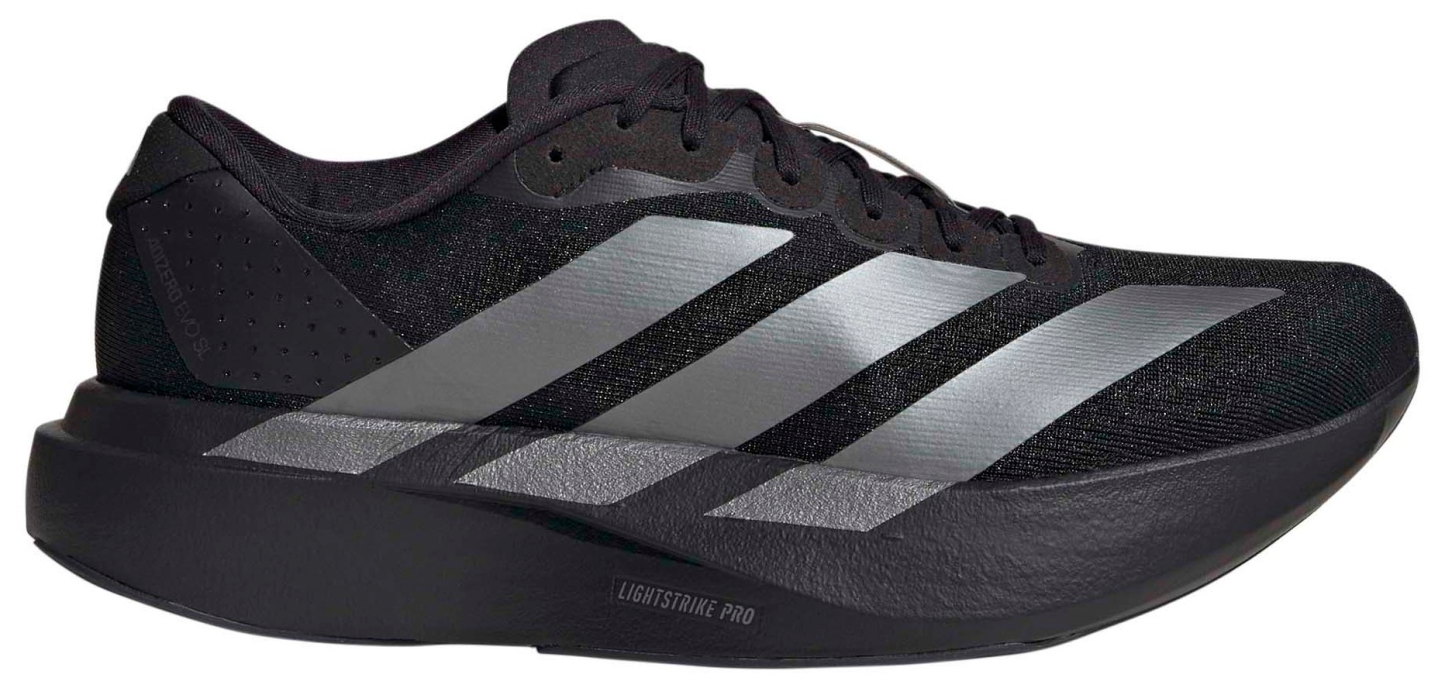 adidas Women's Adizero EVO SL Running Shoes - Black/Iron - View 1