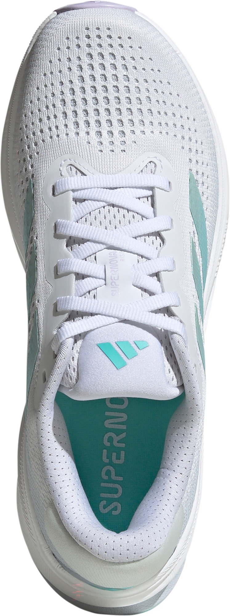 adidas Women's Supernova Rise Running Shoes - White/Green - View 2