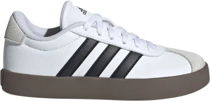 adidas Kids' Preschool VL Court Low Shoes - White/Black/Grey - View 1