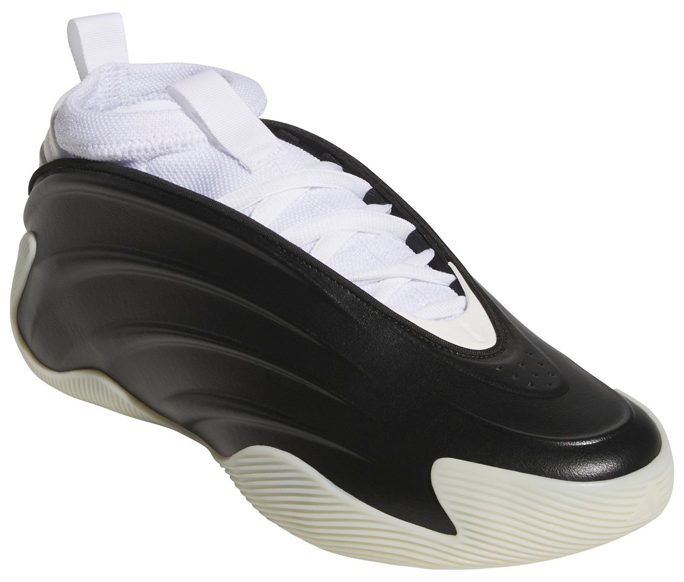 adidas Harden Volume 9 Basketball Shoes - Black/Black/White - View 5