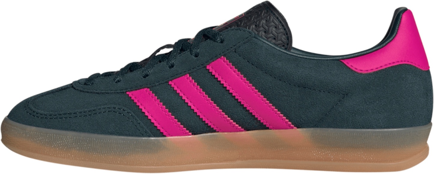 adidas Women's Gazelle Indoor Shoes - Green/Pink - View 4