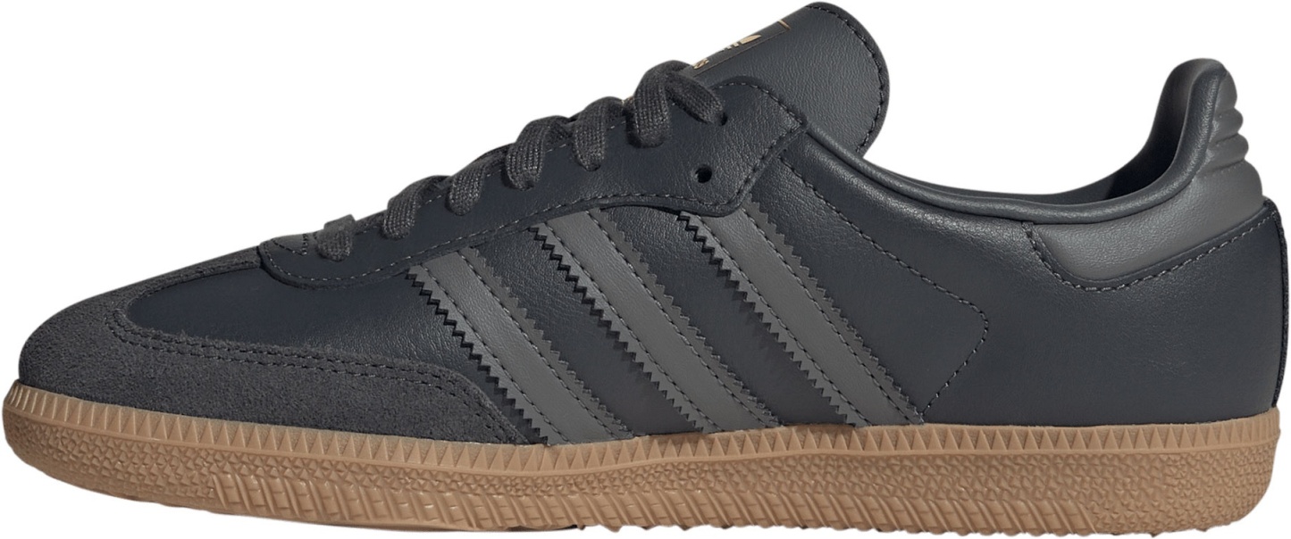 adidas Kids' Grade School Samba OG Shoes - Grey Six/Grey Four/Gum4 - View 4