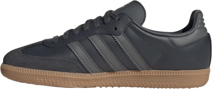 adidas Kids' Grade School Samba OG Shoes - Grey Six/Grey Four/Gum4 - View 4