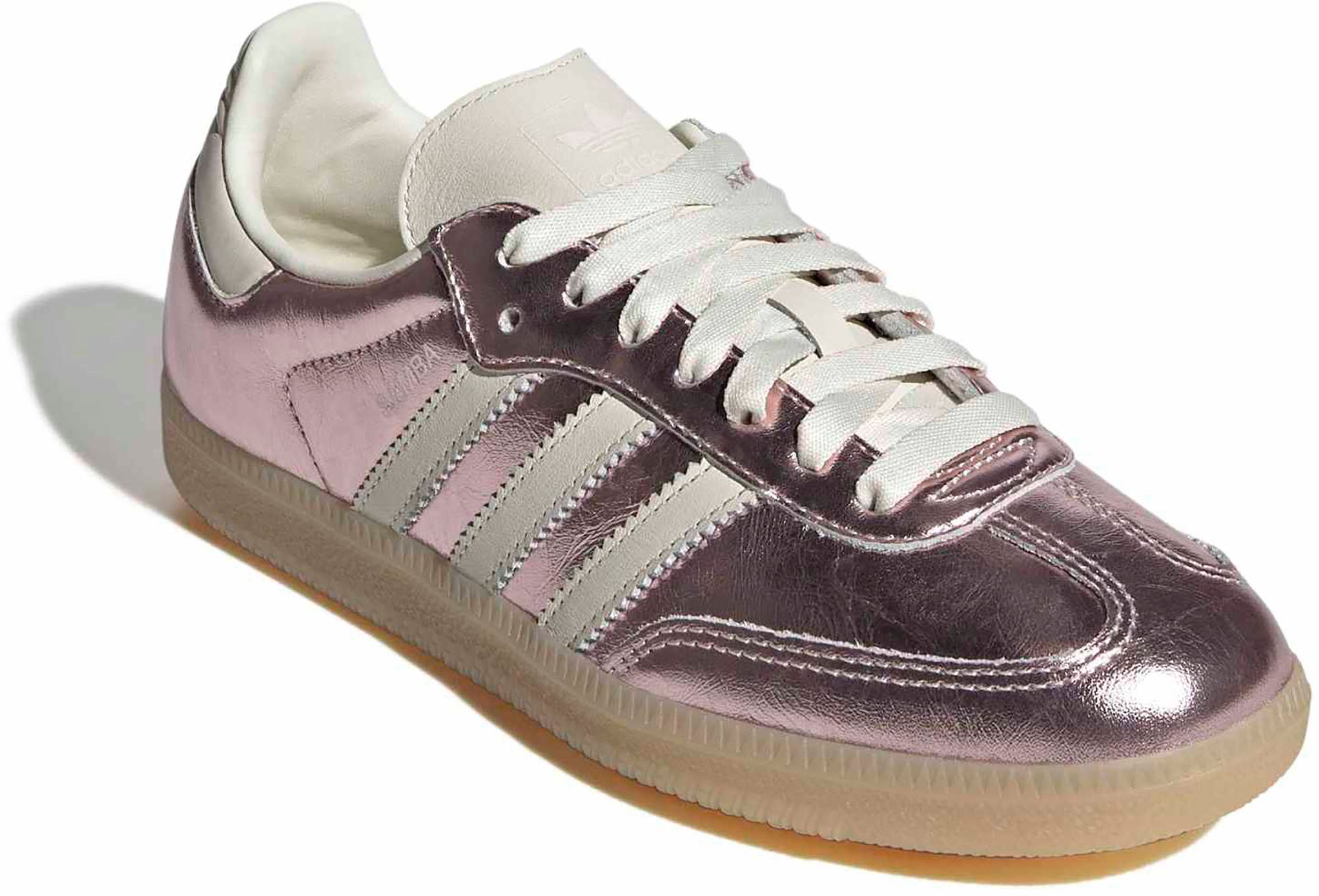 adidas Women's Samba OG Shoes - Crackle Mtlc Wondr Quartz - View 6