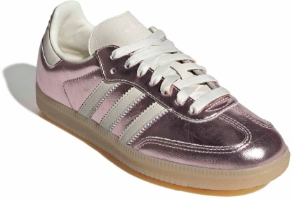 adidas Women's Samba OG Shoes - Crackle Mtlc Wondr Quartz - View 6
