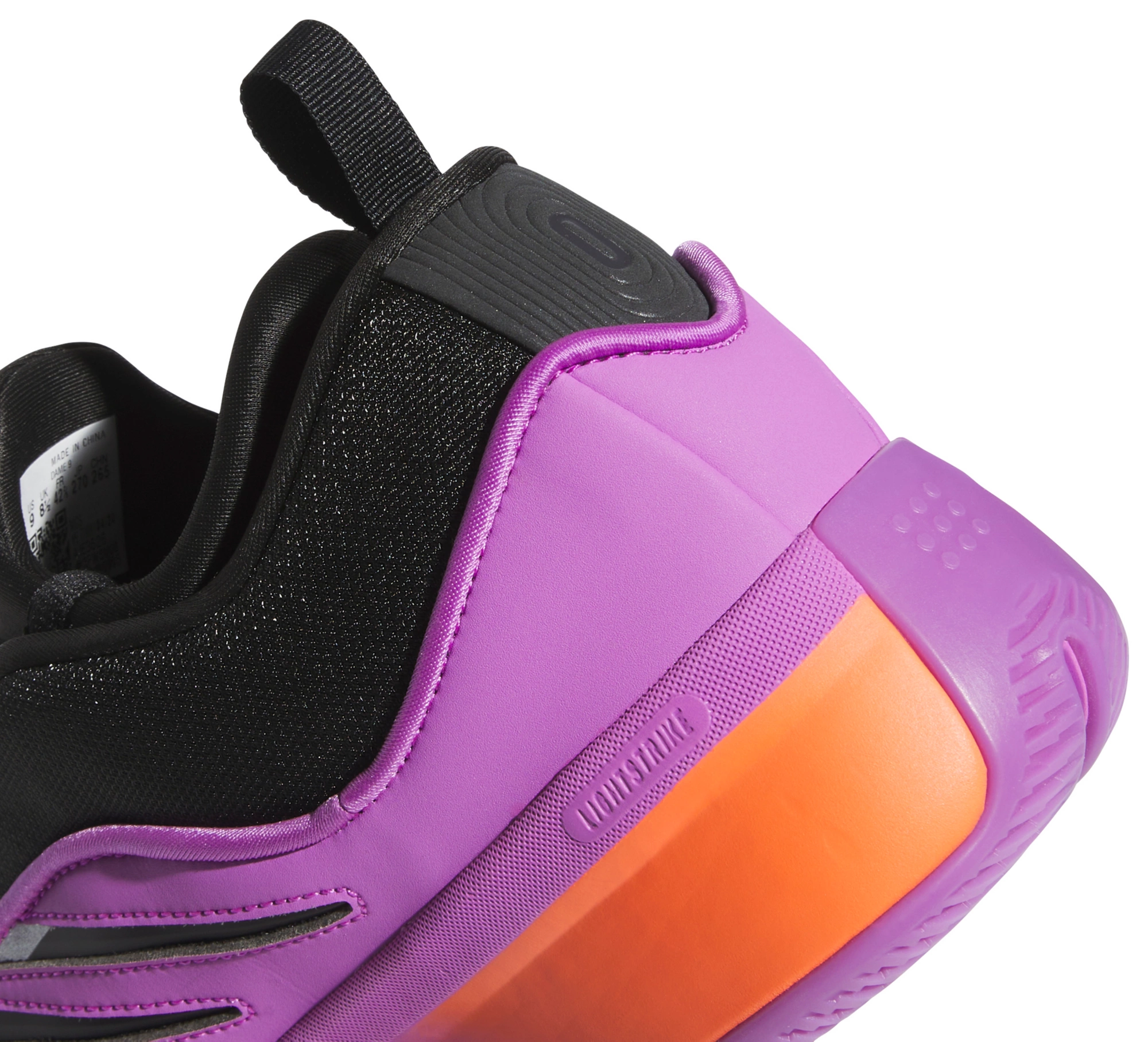 adidas Dame 9 Low Basketball Shoes - Pink/Black - View 6
