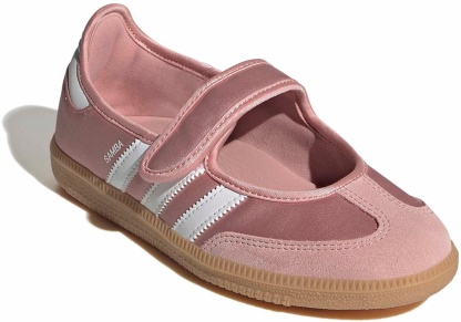 adidas Kids' Grade School Samba Jane Shoes - Wonder Mauve/Ftwr White/Gum 3 - View 6