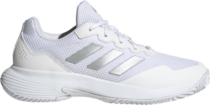 adidas Women's GameCourt 2 Tennis Shoes - White/Silver - View 1