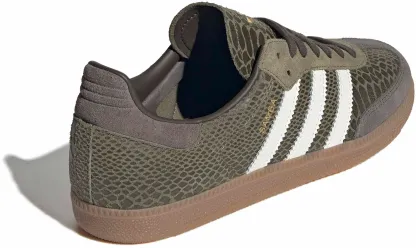 adidas Samba OG Shoes - Snake Olive/White - View 5