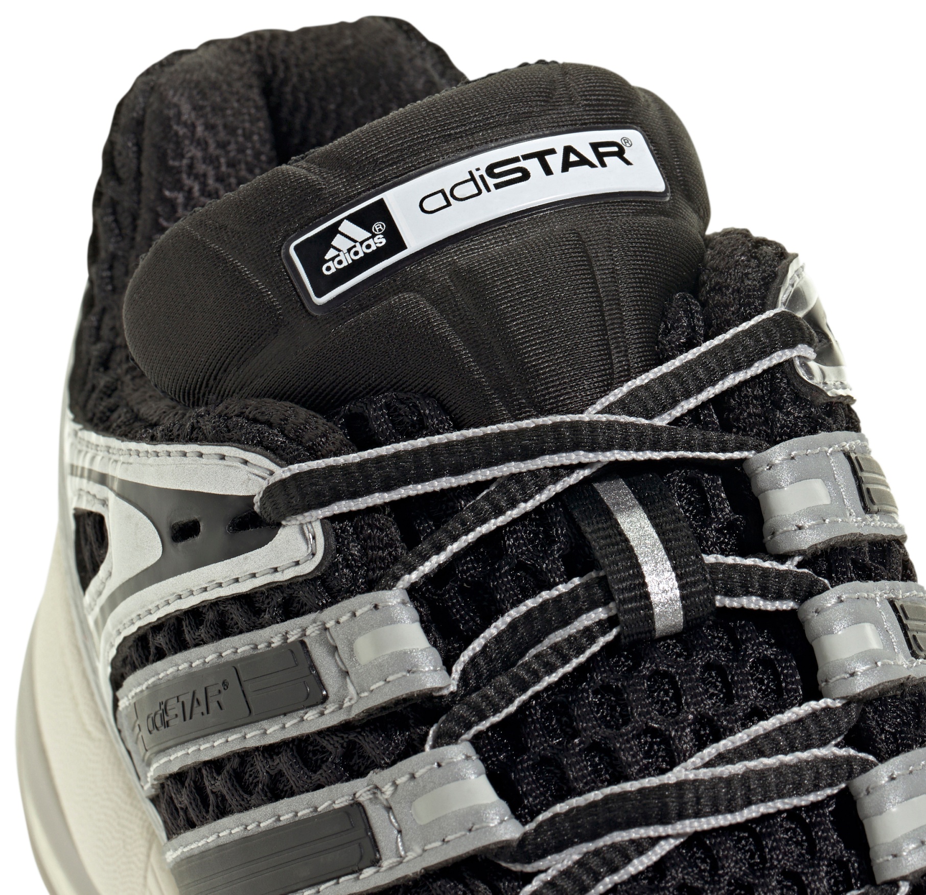 adidas Kids' Grade School AdiStar Control 5 Shoes - Black/Silver Met/Grey One - View 8