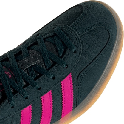 adidas Women's Gazelle Indoor Shoes - Green/Pink - View 7