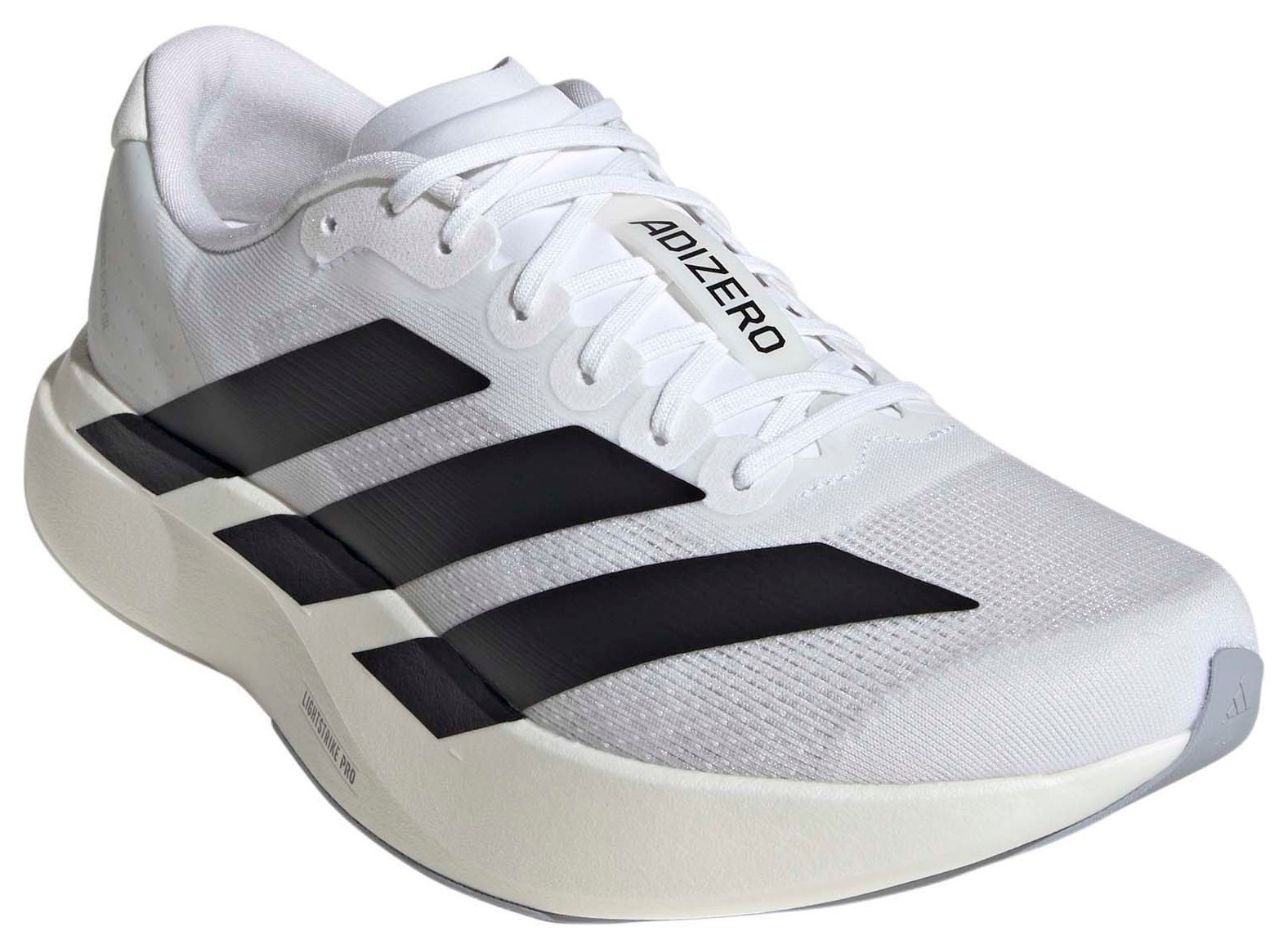 adidas Men's Adizero EVO SL Running Shoes - White/Black/White - View 7