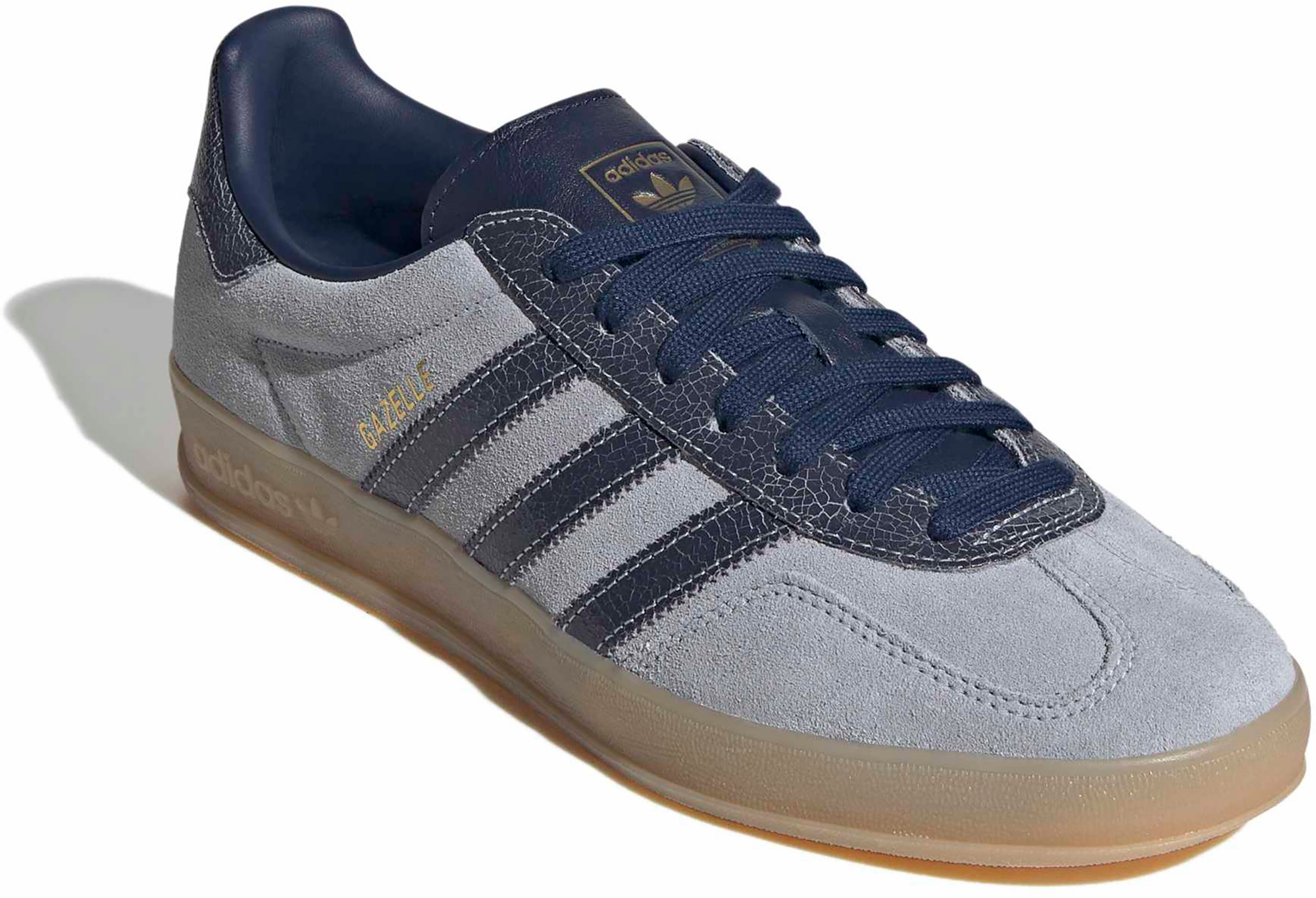 adidas Men's Gazelle Indoor Shoes - Vint Slvr/Indg - View 6