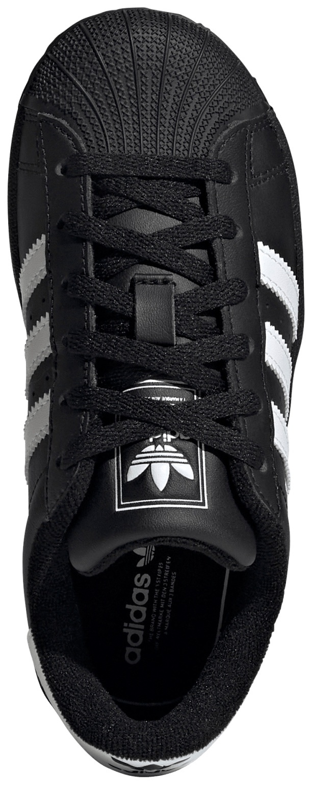 adidas Kids' Preschool Superstar II Shoes - Black/White - View 2