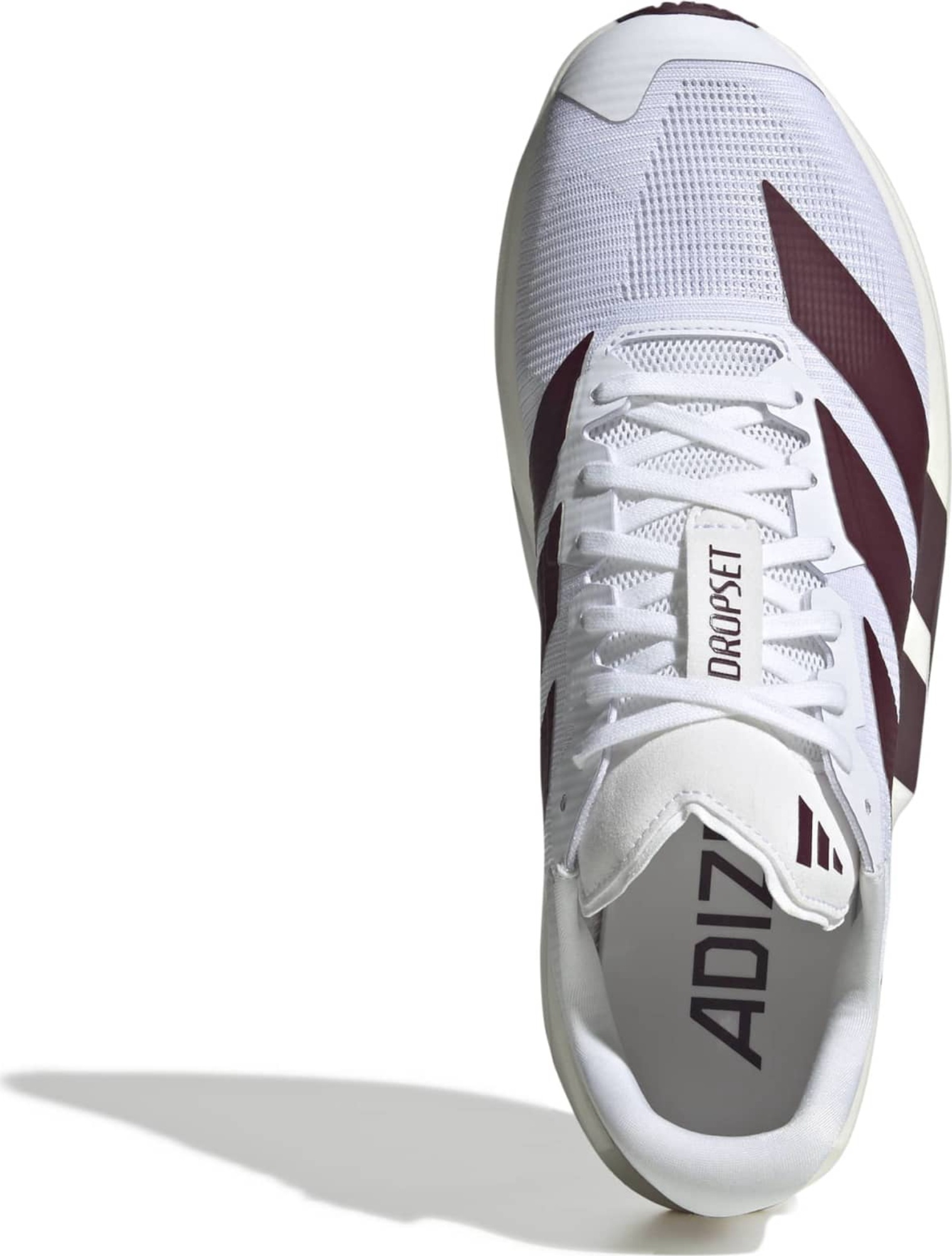 adidas Men's Adizero Dropset Pro Training Shoes - Ftwr Wht/Maroon/Ftwr Wht - View 2